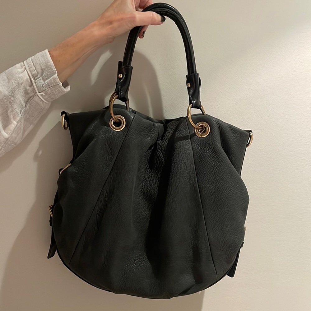 Vince Camuto Pebbled Leather Hobo Bag